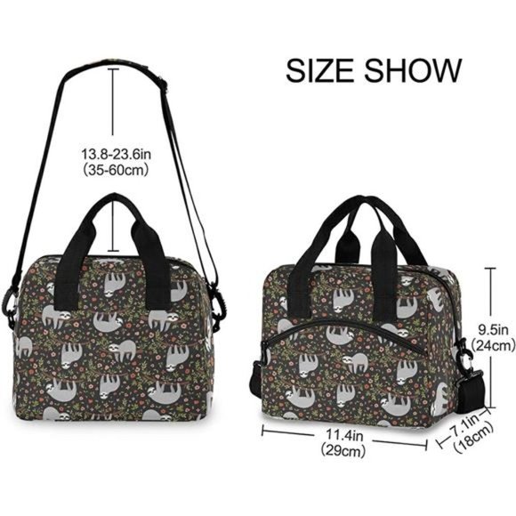 LUNCH Bags for Women Men, Reusable Insulated Lunch Box - Picture 3 of 6